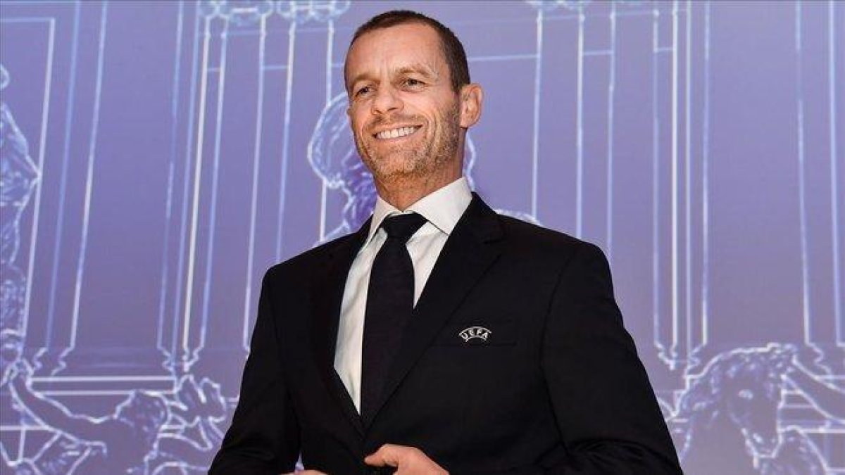 El esloveno Aleksander Cefferin, presidente de la UEFA.-