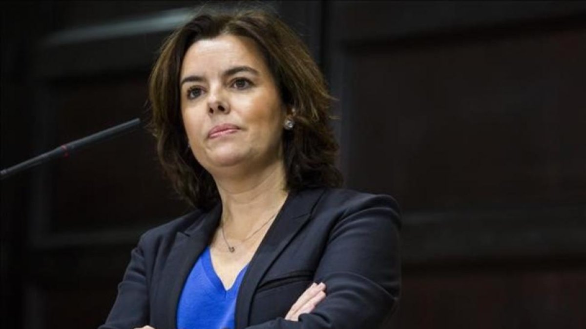 La vicepresidenta del Gobierno, Soraya Sáenz de Santamaría.-MIGUEL LORENZO