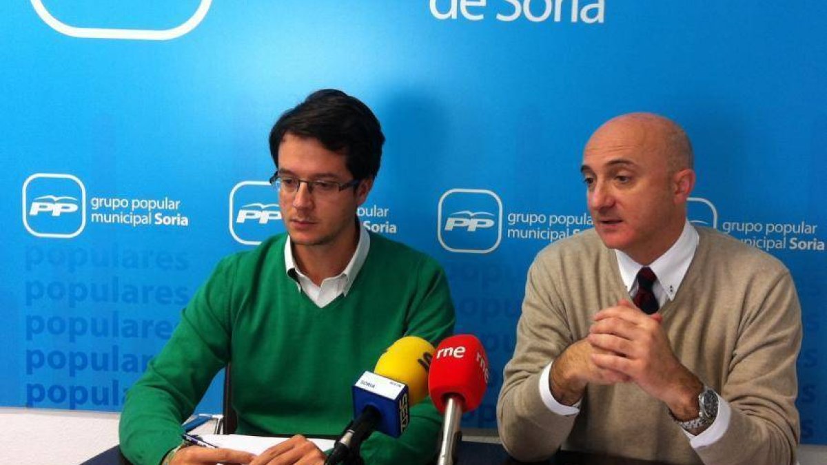 Cabezón y Cobo, esta mañana.-PP