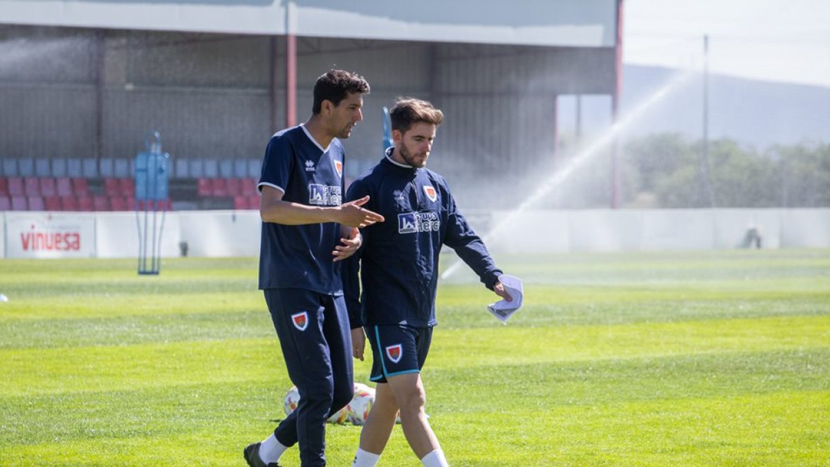 Pablo Ayuso en su etapa como técnico del Numancia. MONTESEGUROFOTO