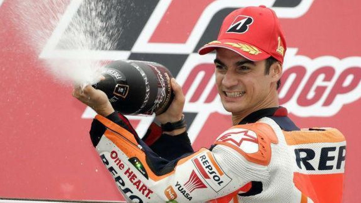 El piloto español de MotoGP Dani Pedrosa, de Repsol Honda, aparece en la lista de morosos publicada por Hacienda.-KIMIMASA MAYAMA / EFE