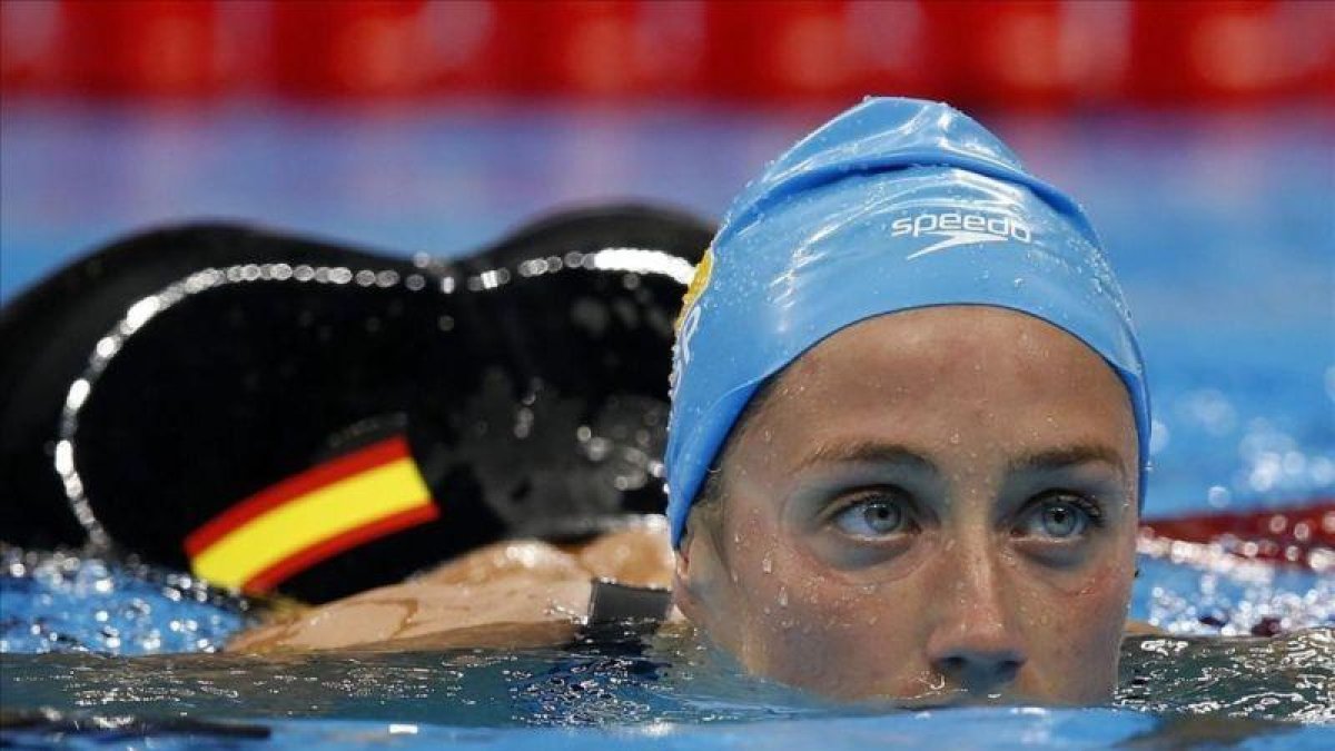 Mireia Belmonte, en una imagen de los Juegos de Río.-PATRICK B KRAEMER (EFE)