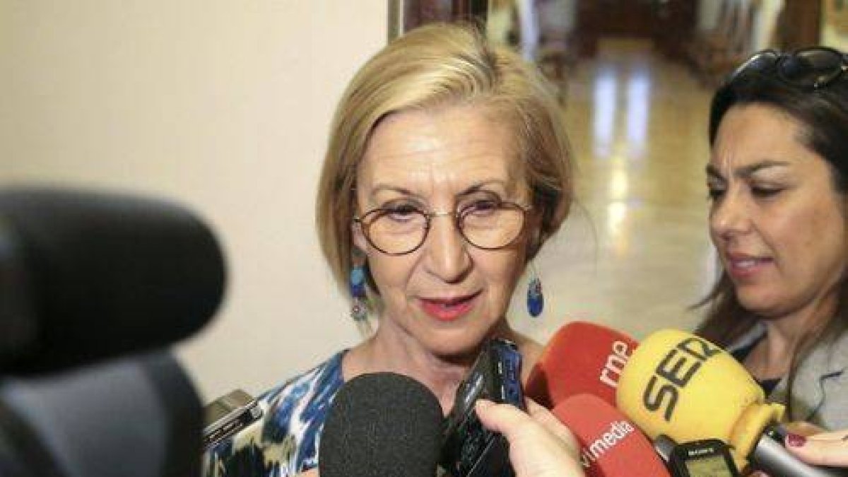 La líder de UPyD, Rosa Díez, el pasado martes, en el Congreso de los Diputados.-Foto: EFE