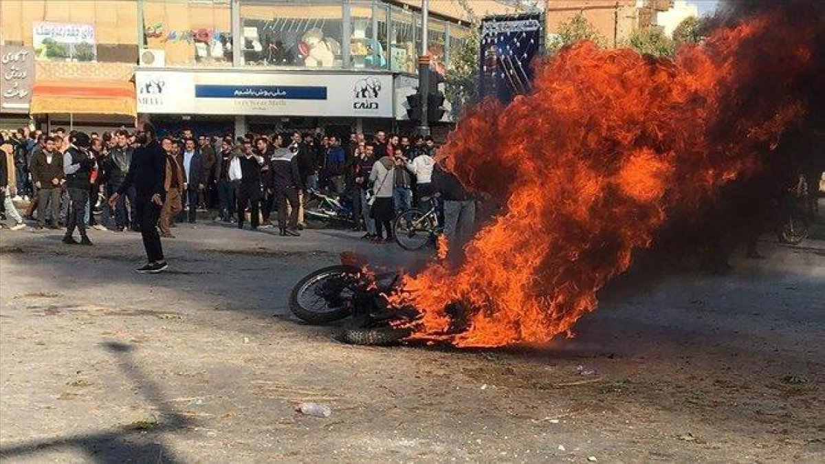 Protesta en la ciudad de Isfahán.-AFP