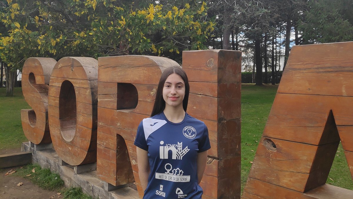 Carmen Carro, jugadora del Club Bádminton Valonsadero. HDS