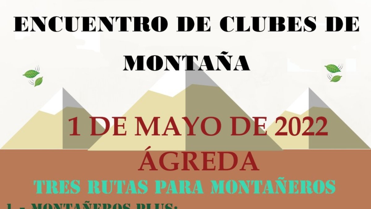 Cartel Encuentro de Clubes de Montaña. HDS