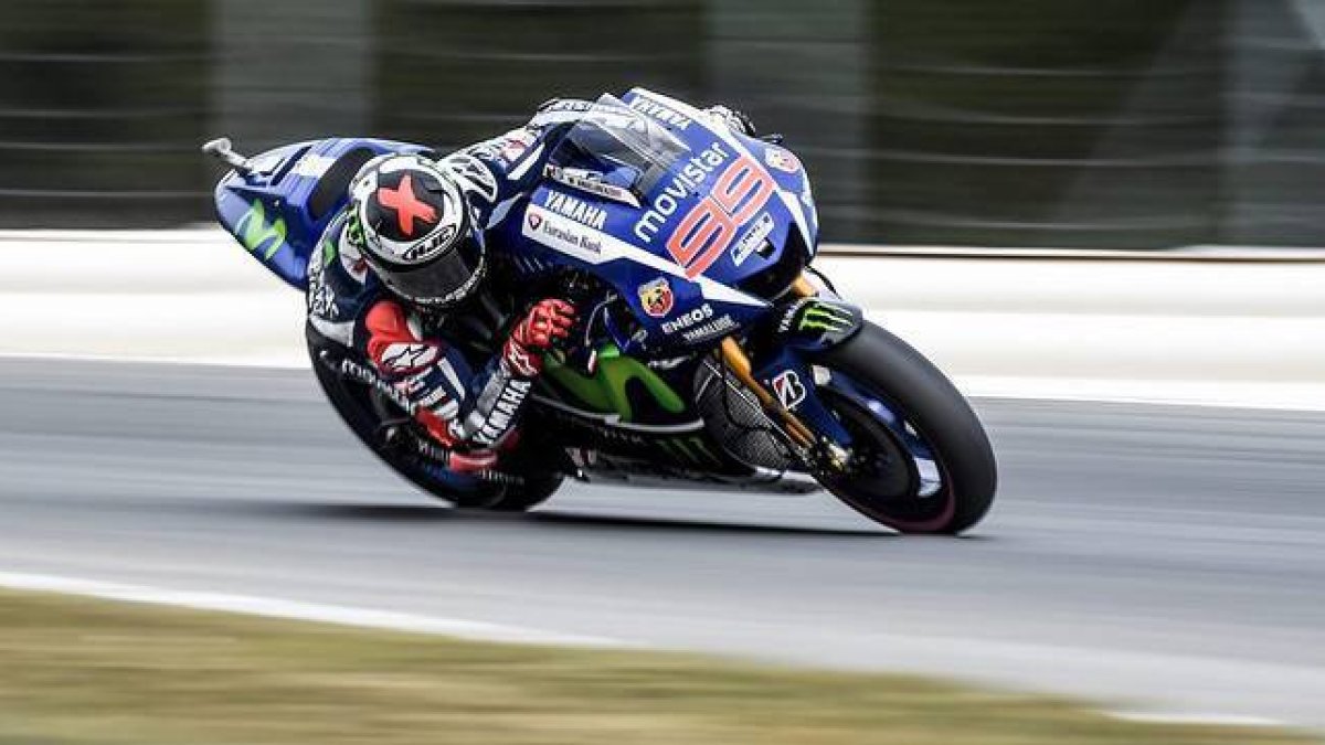 Jorge Lorenzo, durante la calificación del Gran Premio de la República Checa, en Brno.-EFE