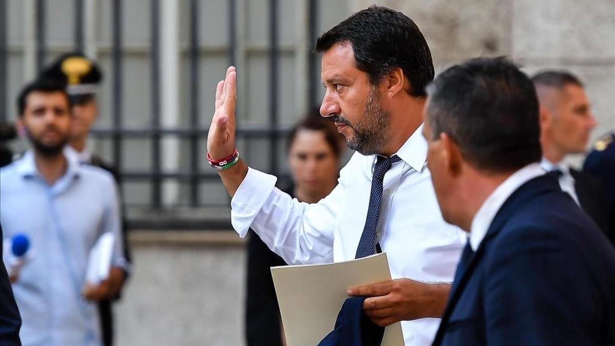 El ministro del Interior italiano, el ultraderechista Matteo Salvini.  /-SIMONE ARVEDA (EFE)