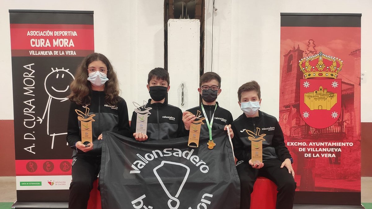 Los medallistas del Club Valonsadero en tierras extremeñas. HDS