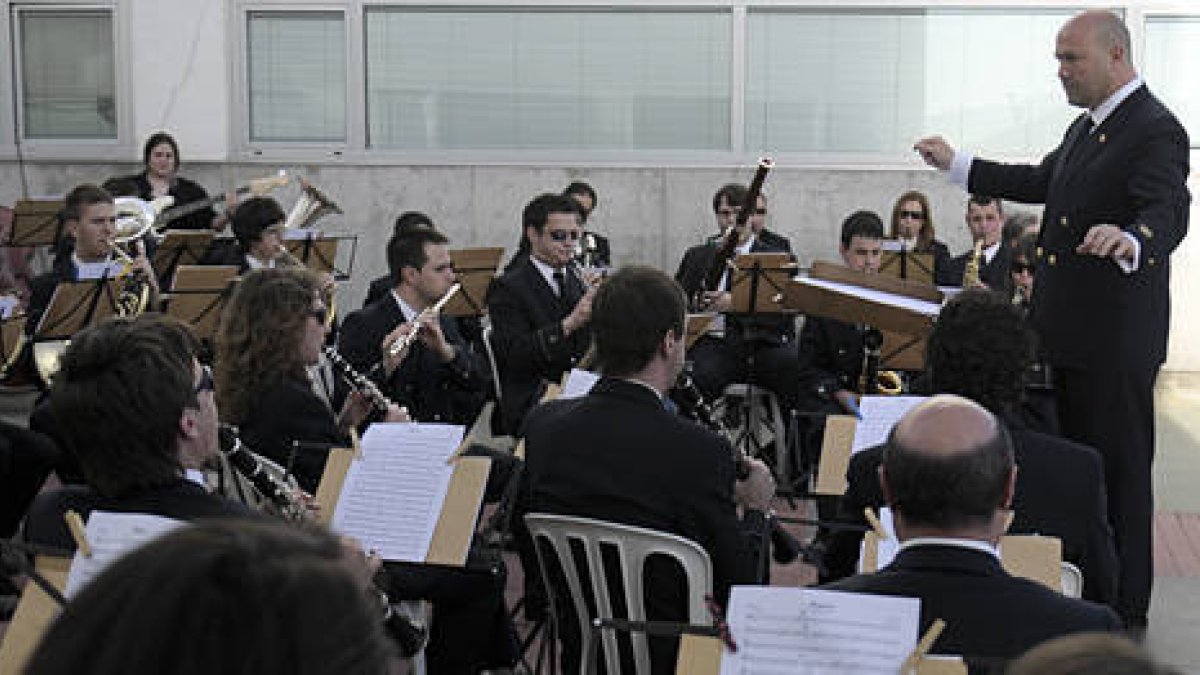 Imagen de una de las actuaciones de la Banda Municipal de Música de Soria. / ÚRSULA SIERRA-