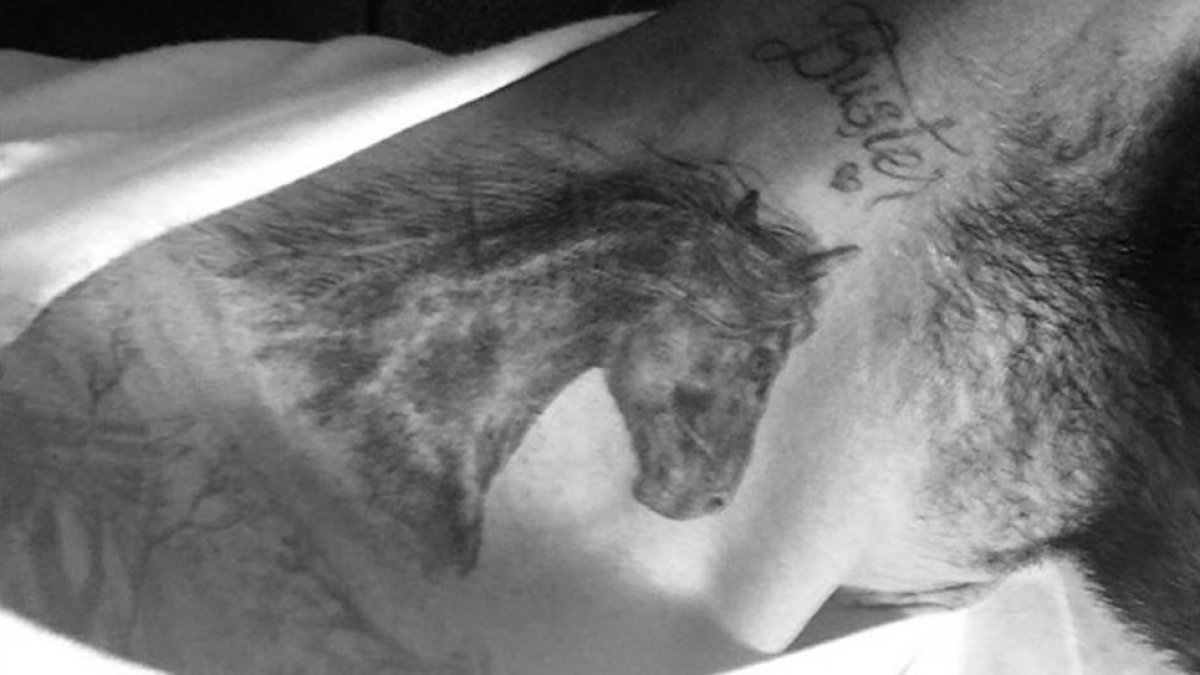 El último tatuaje de David Bekham.-INSTAGRAM