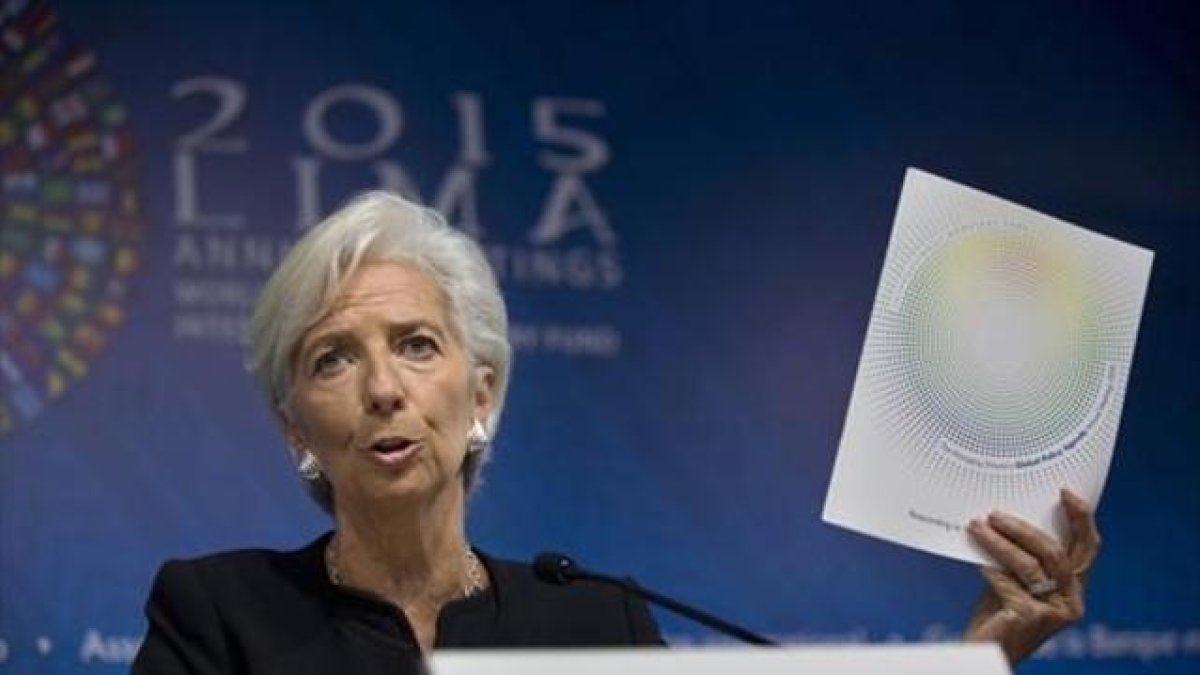 La directora gerente del FMI, Christine Lagarde.-