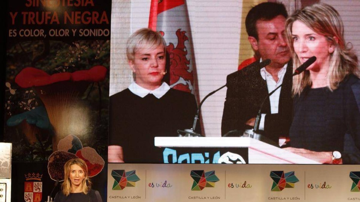 Alicia García durante su discurso.-JUNTA