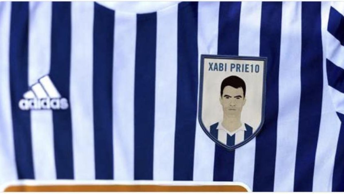 Imagen de Xabi Prieto en el escudo que lucirá la Real el sábado frente al Leganés.-TWITTER REAL ZARAGOZA