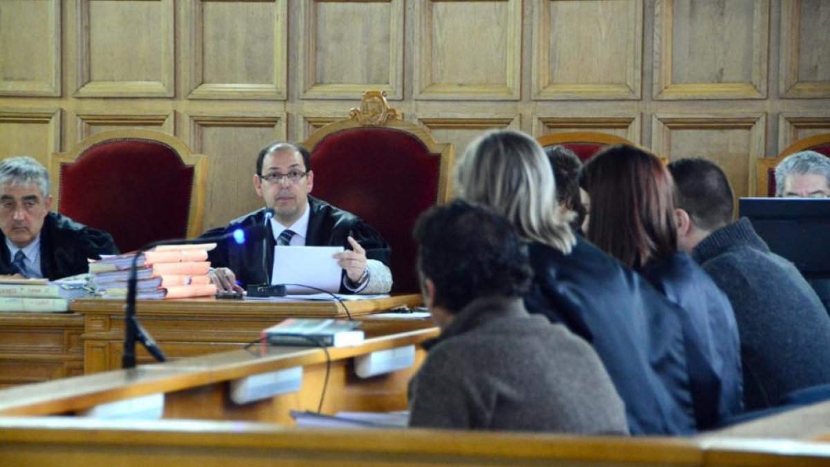 Un momento de un juicio celebrado en la Audiencia este año.-ÁLVARO MARTÍNEZ