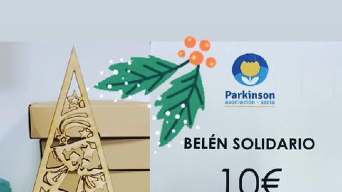 Cartel promocional del Belén de Párkinson Soria y Trofeos Romero. HDS