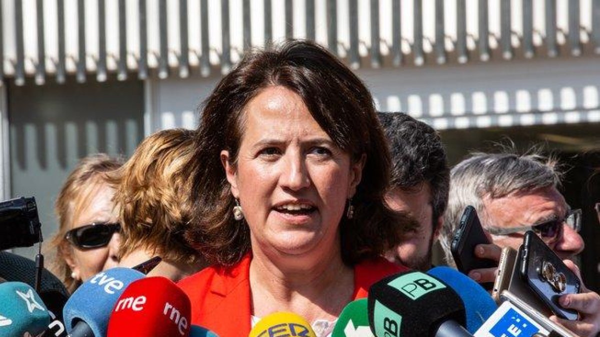 La presidenta de la ANC, Elisenda Paluzie, el pasado 1-O en Barcelona.-EUROPA PRESS