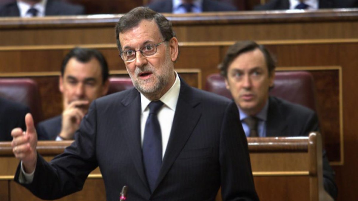Mariano Rajoy, en el Congreso de los Diputados.-DAVID CASTRO