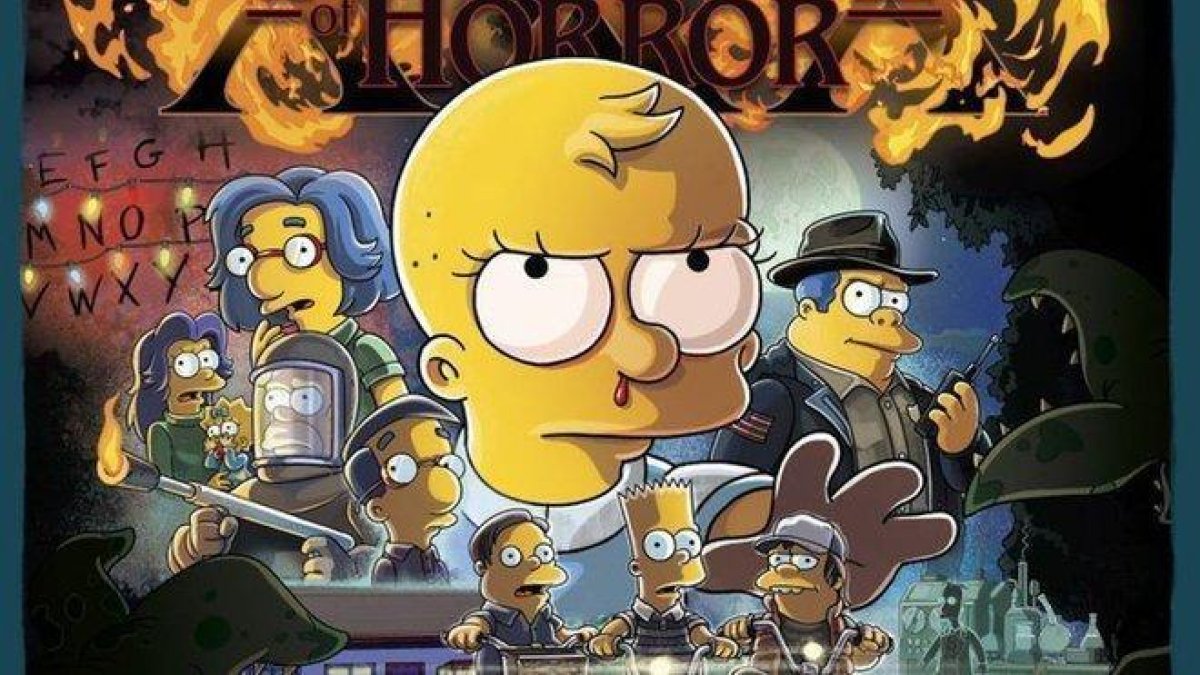 El cartel del capítulo de ’Los Simpson’ dedicado a ’Stranger things’.-DISNEY