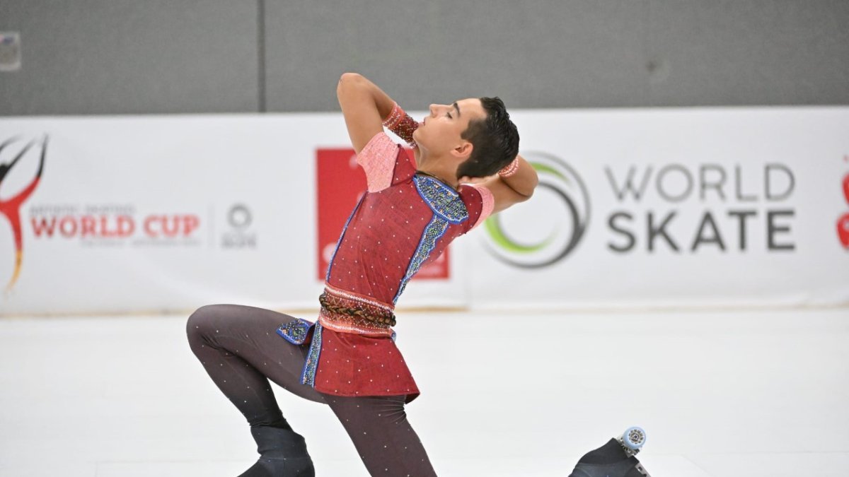 Héctor Díez Severino, campeón de Europa de patinaje artístico en la modalidad libre. HDS