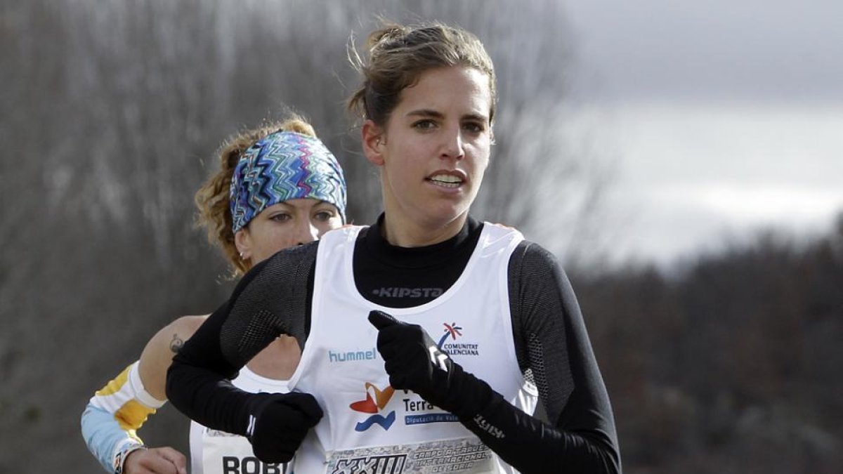 Marta Pérez durante una competición de esta temporada.-D.S.