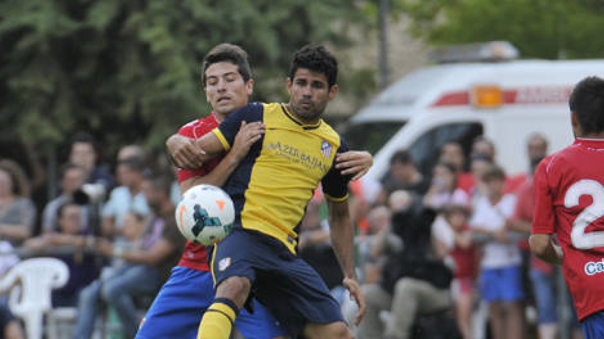 Diego Costa y Bonilla en el Numancia-Atlético del año pasado. / Diego Mayor-