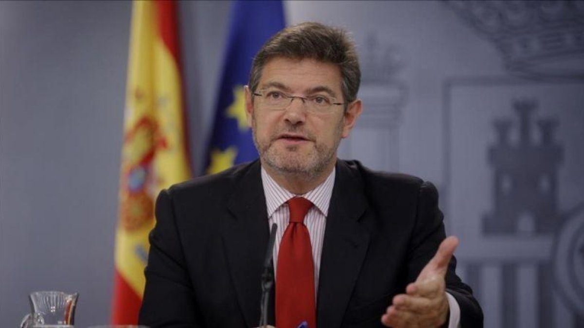 El ministro de Justicia, Rafael Catalá, en la Moncloa.-JOSE LUIS ROCA