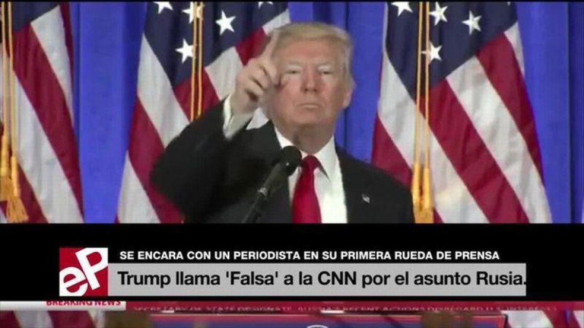 Trump se encara con Jim Acosta de la CNN en su primera rueda de prensa en seis meses.-