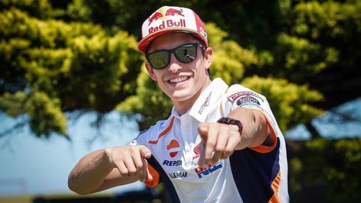 Marc Márquez, en Phillip Island, antes de la entrevista con EL PERIÓDICO.-ALEJANDRO CERESUELA
