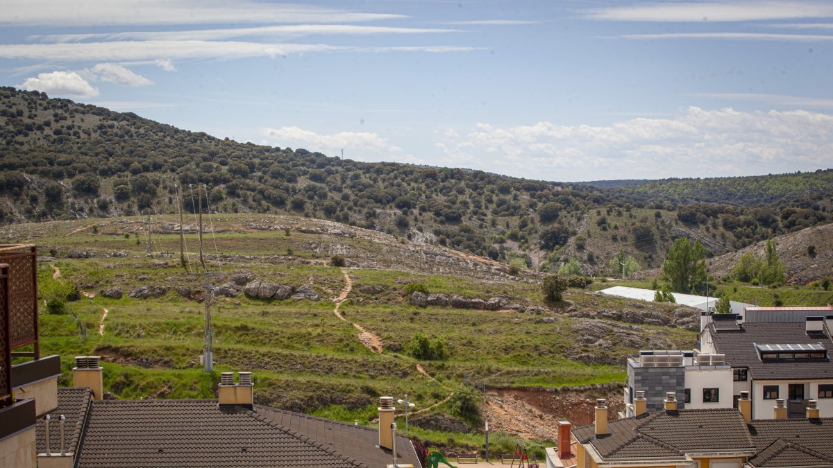 Vista de parte del sector, desde el Calaverón. MARIO TEJEDOR