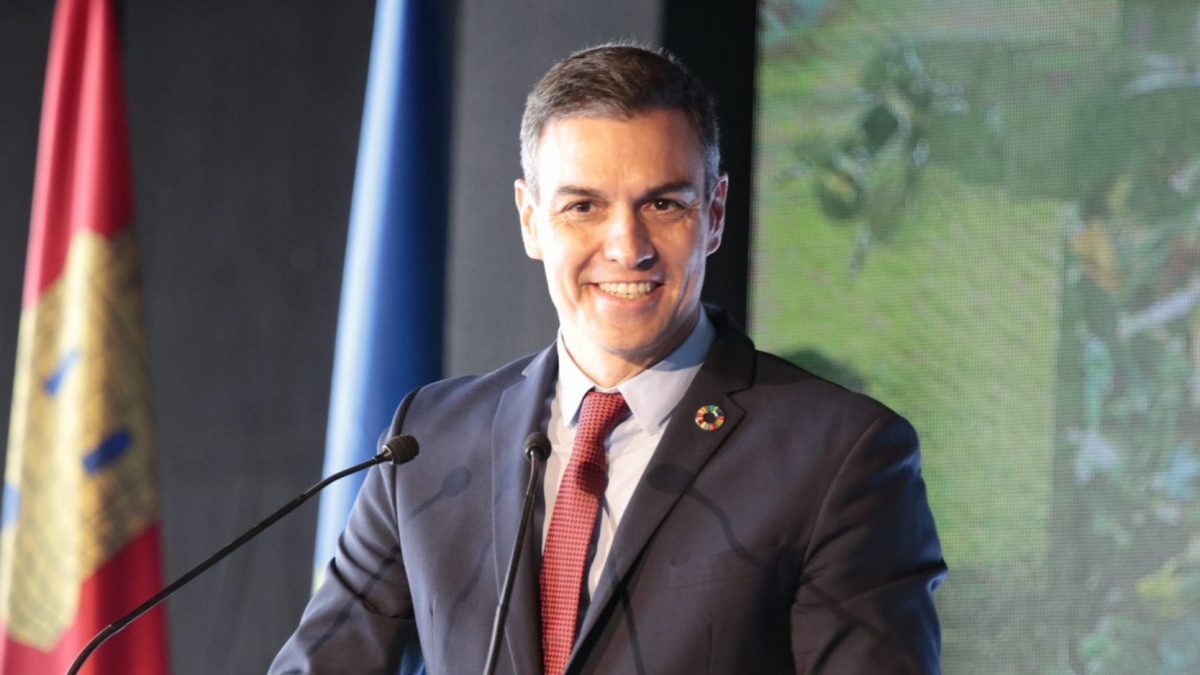 Pedro Sánchez interviene en la inauguración de Presura. GONZALO MONTESEGURO