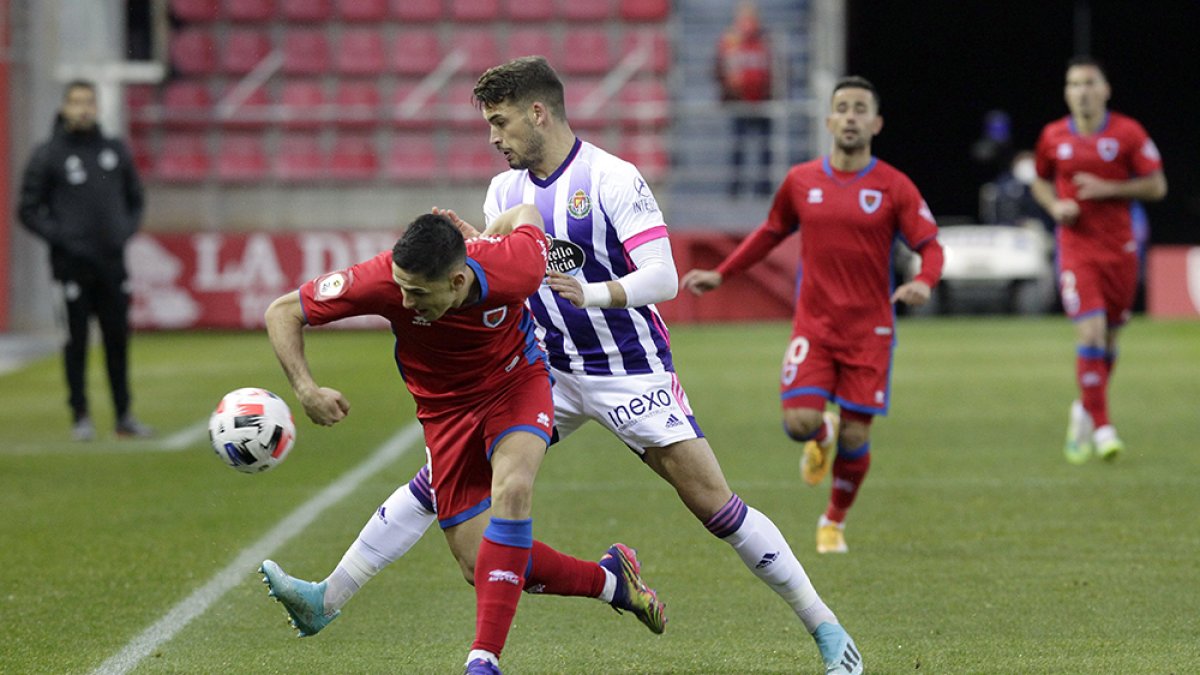 El Numancia tiene la primera de sus finales este domingo ante el Valladolid Promesas. LUIS ÁNGEL TEJEDOR