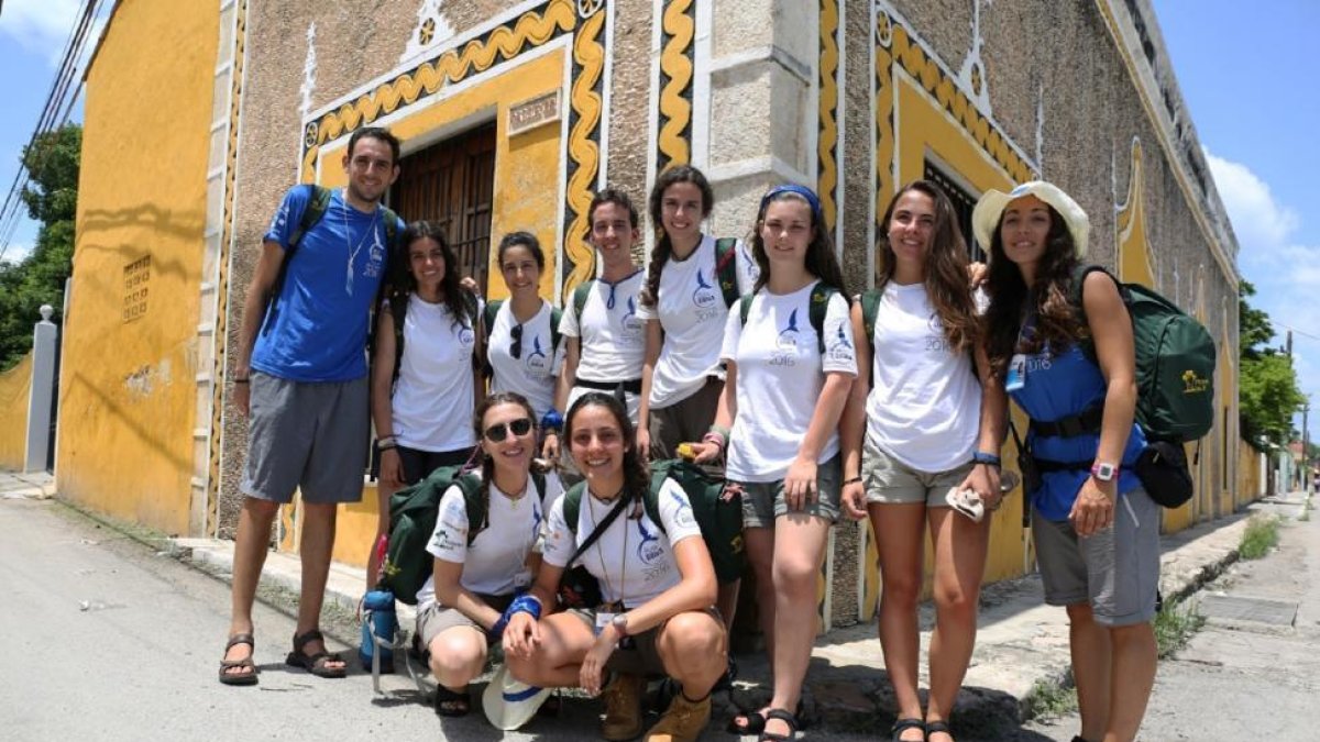 Expedicionarios y monitores de de Castilla y León participantes en la Ruta BBVA.-ICAL