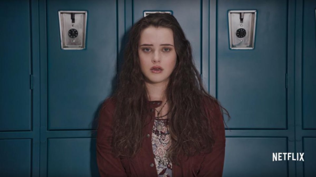 La actriz Katherine Langford, en la producción de Netflix 'Por 13 razones'.-