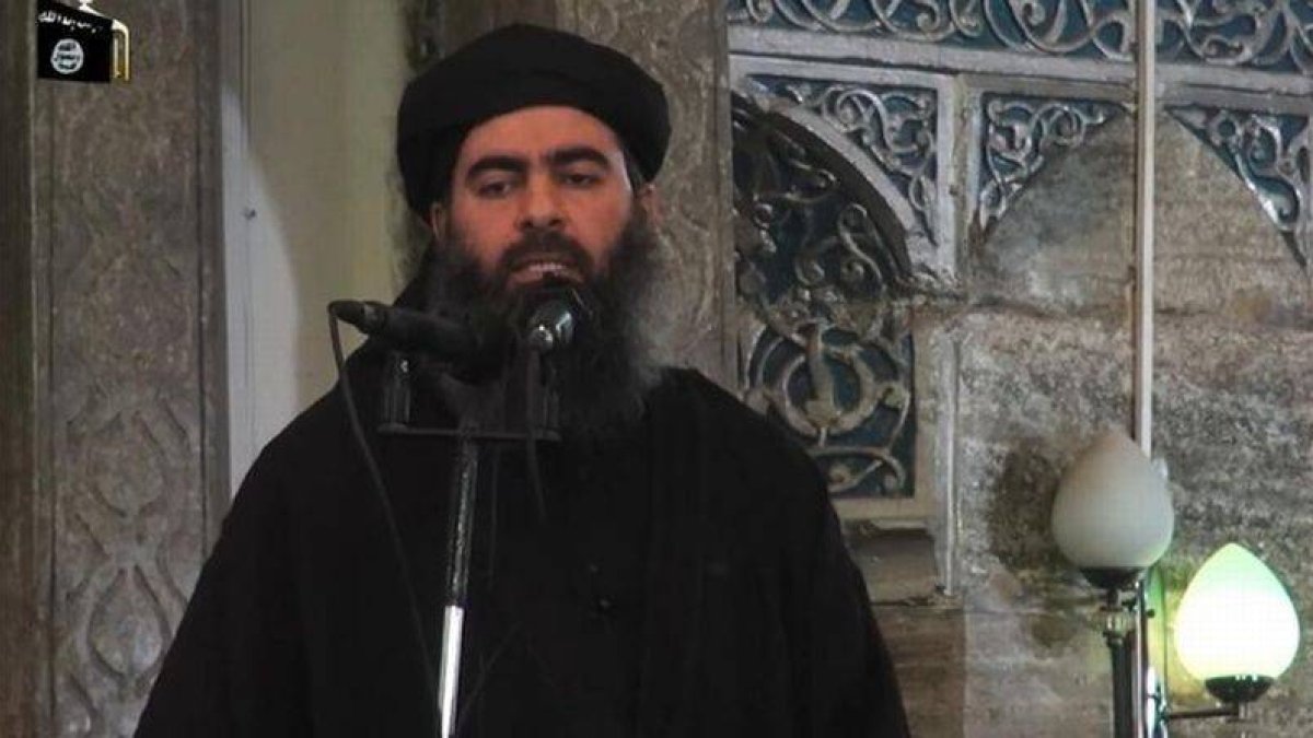 Al Baghdadi en una mezquita de la ciudad iraquí de Mosul el pasado mes de julio.-Foto: AFP