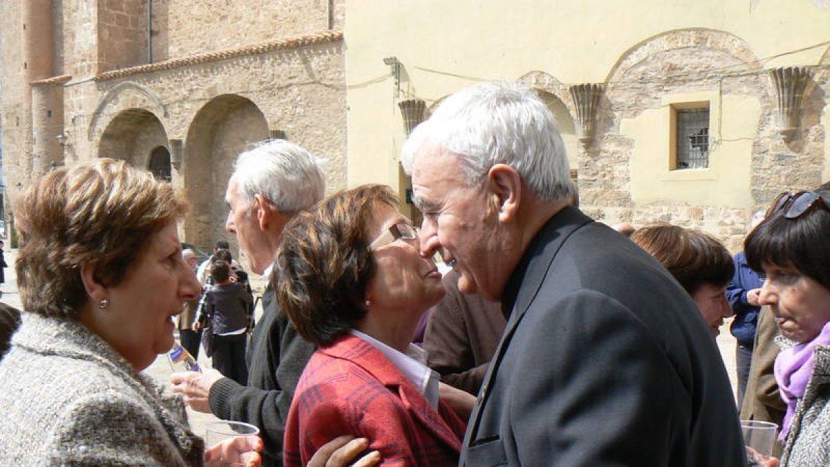 Saturio Lapeña durante el homenaje/EVA SÁNCHEZ-