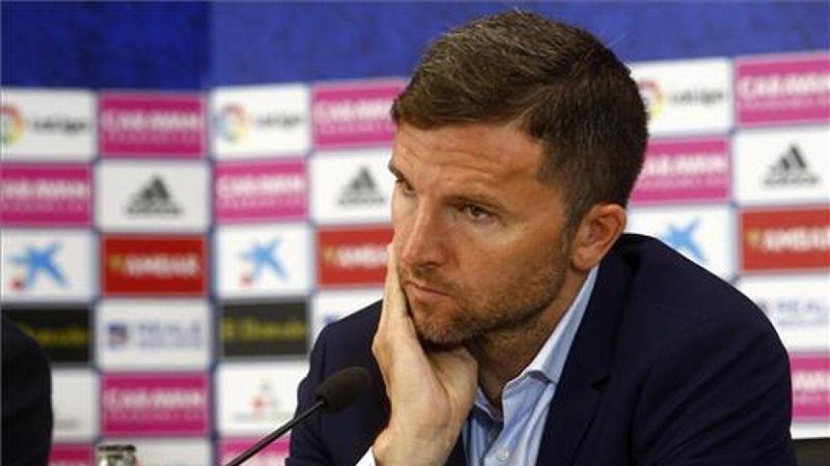 Arantegui, en la rueda de prensa del otro día sobre la próxima temporada-JAIME GALINDO