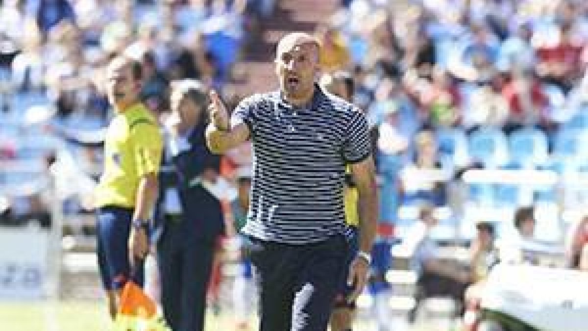 El técnico zaragocista en la banda de la Romareda-Agencias