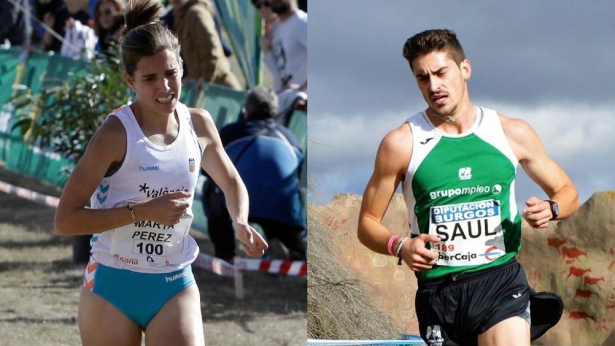 Marta Pérez y Saúl Martínez compiten hoy en el Iberoamericano de Huelva.-HDS
