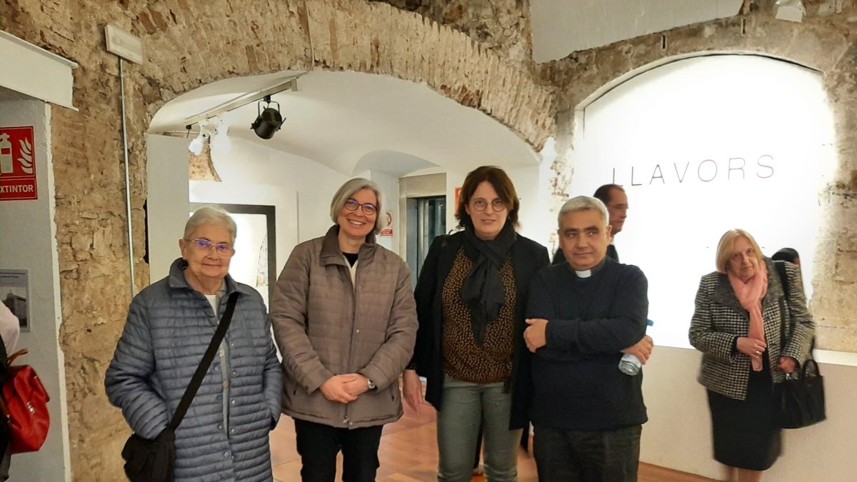 Vicente Molina, en la apertura de su exposición. Ana Hernando