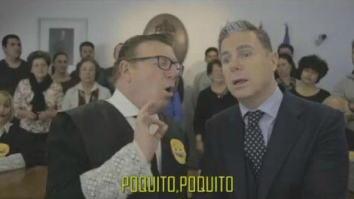 Captura de pantalla de la parodia de 'Los Morancos' sobre el Caso Nóos.-EL PERIÓDICO / BARCELONA