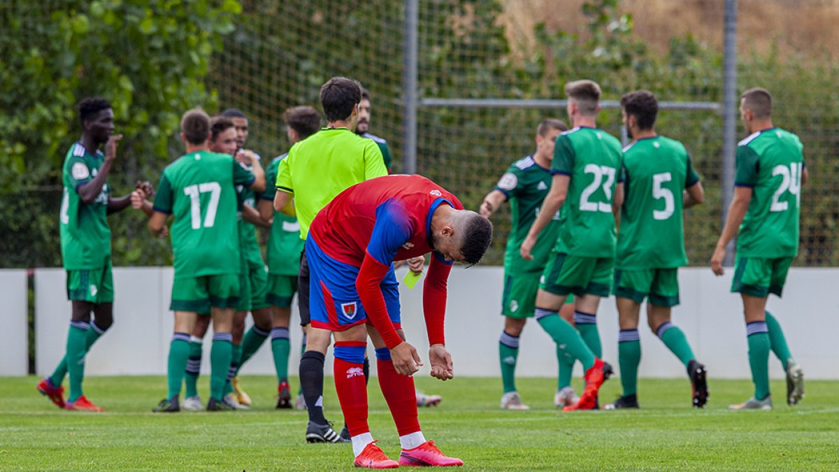 Osasuna fue mejor y más efectivo que el Numancia en el segundo ensayo de pretemporada de los sorianos. MARIO TEJEDOR
