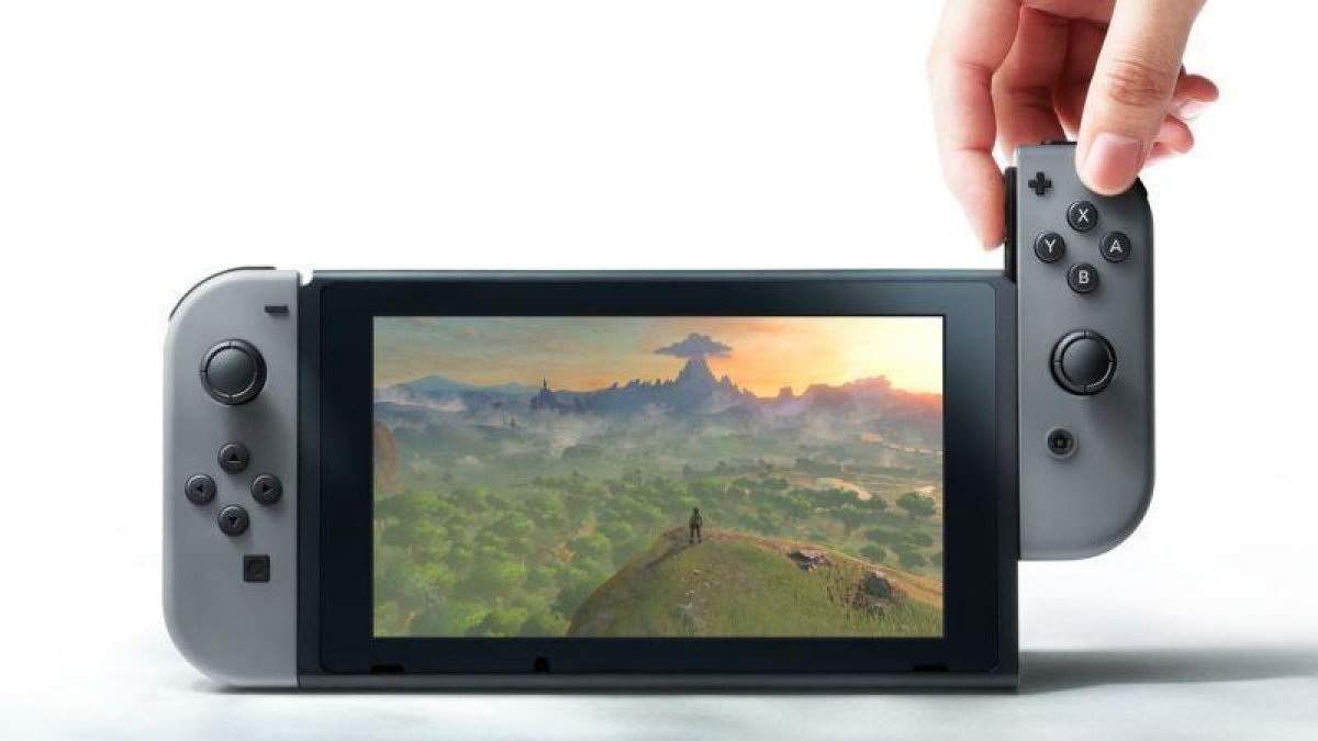 La consola Nintendo Switch.-