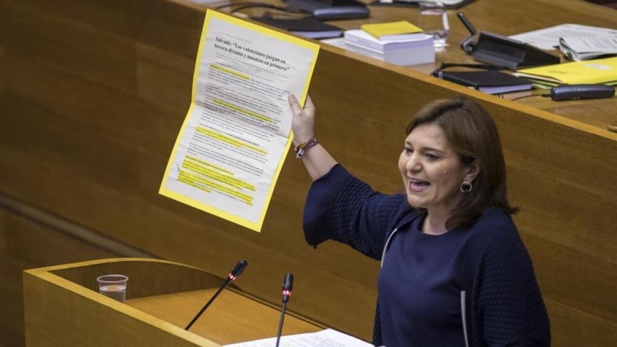 Isabel Bonig, líder del PP-Comunitat Valenciana-MIGUEL LORENZO
