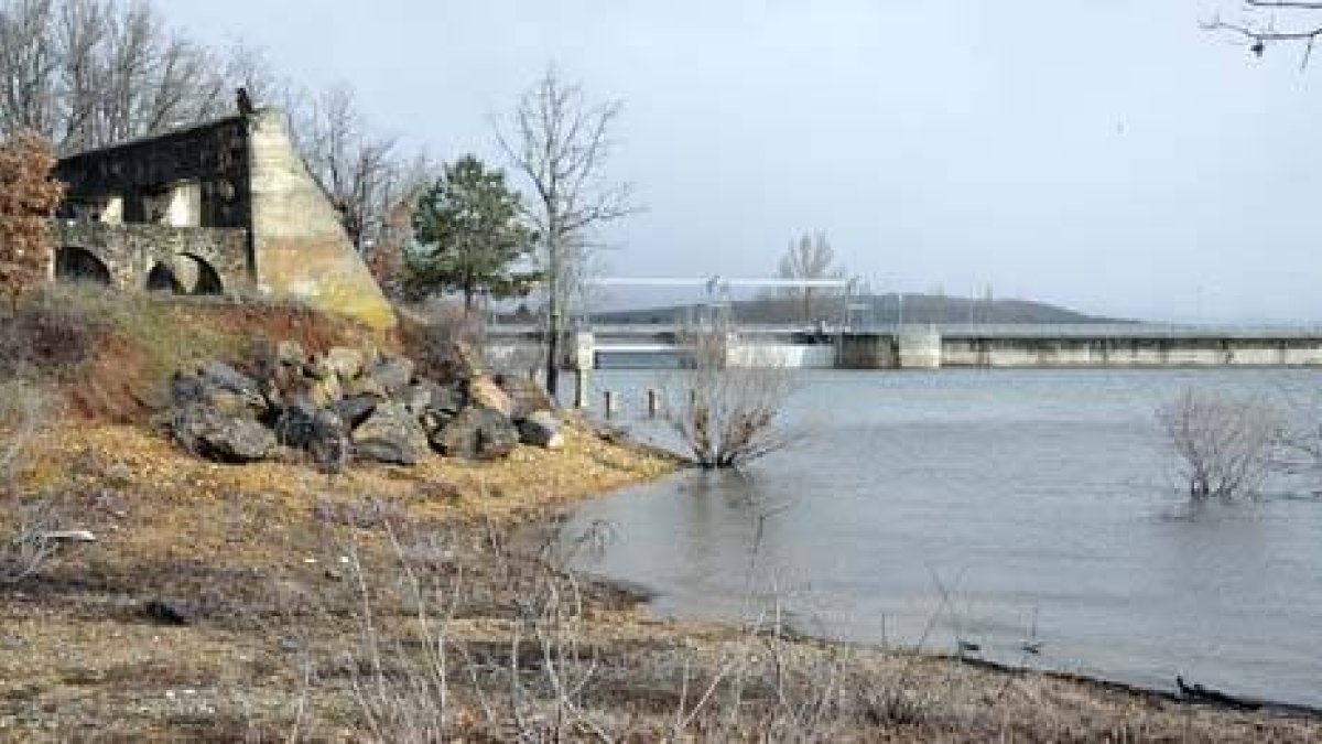 Embalse de la Cuerda del Pozo, donde recientemente se capturó un siluro. / VALENTÍN GUISANDE-