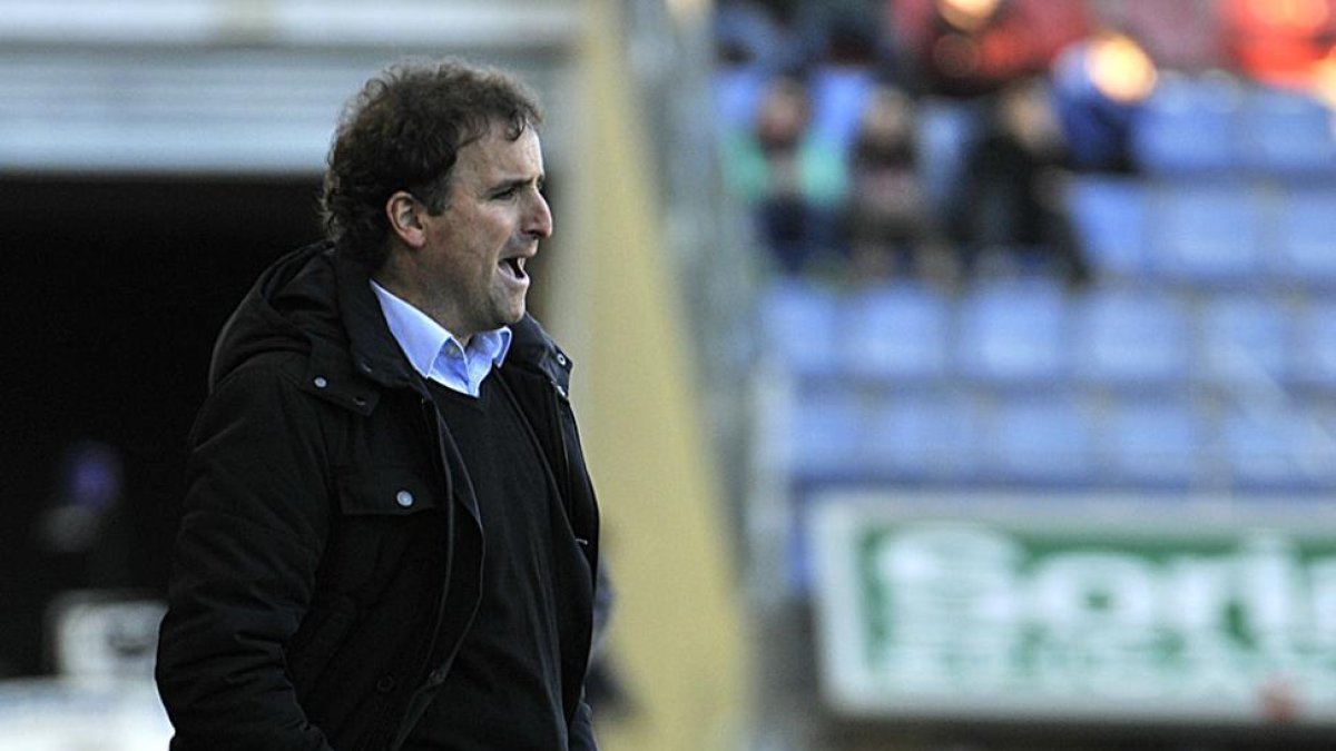 Arrasate vio a un buen Numancia ante el Bilbao Athletic.-Diego Mayor