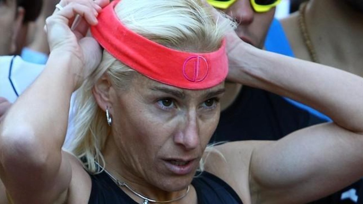 Marta Domínguez, en sus tiempos de atleta-