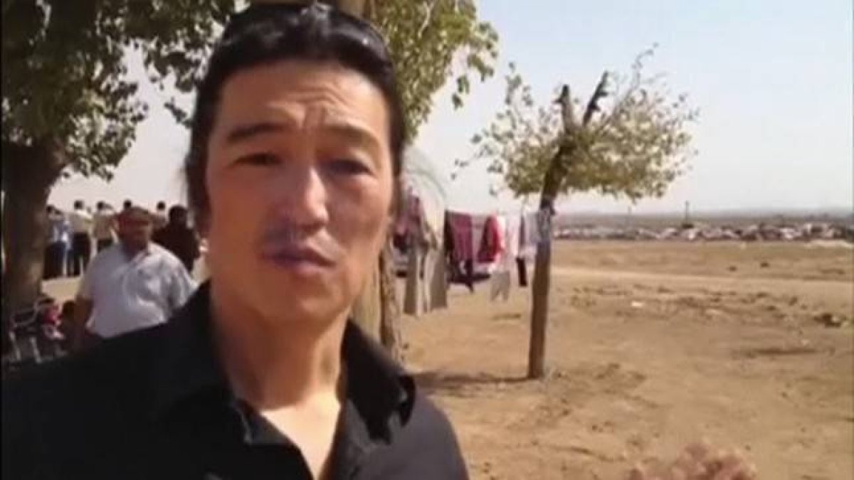 El reportero japonés Kenji Goto.-Foto: REUTERS TV / Reuters