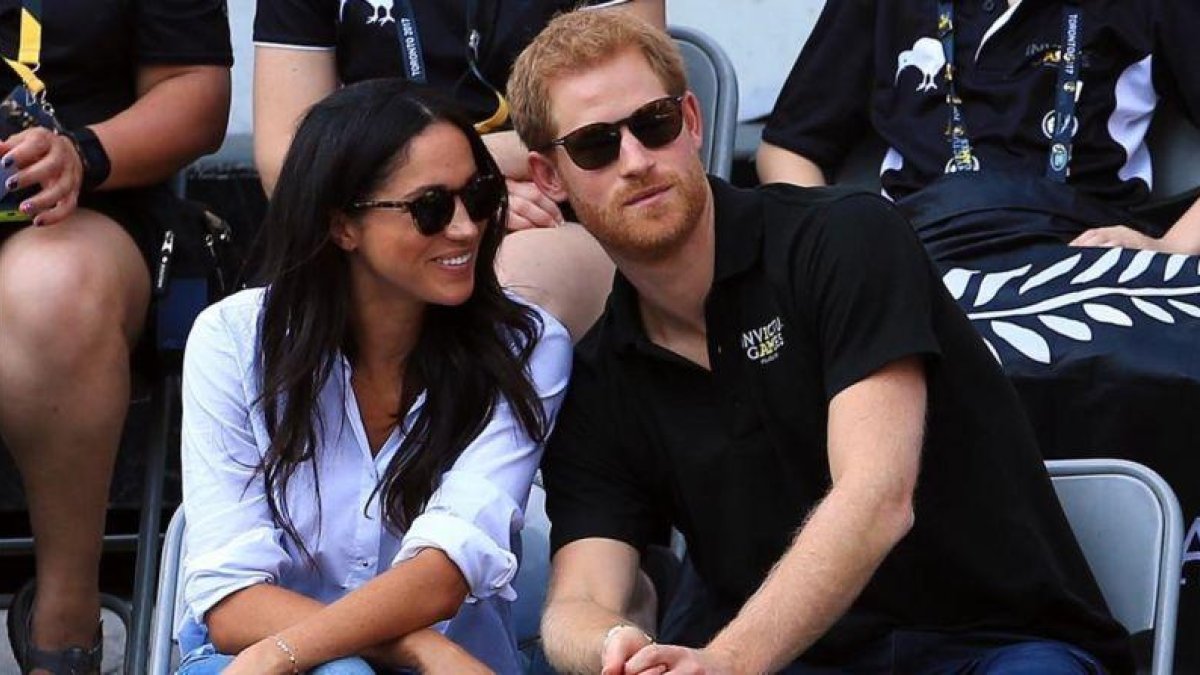 El príncipe Enrique y Meghan Markle en una foto de archivo.-VAUGHN RIDLEY