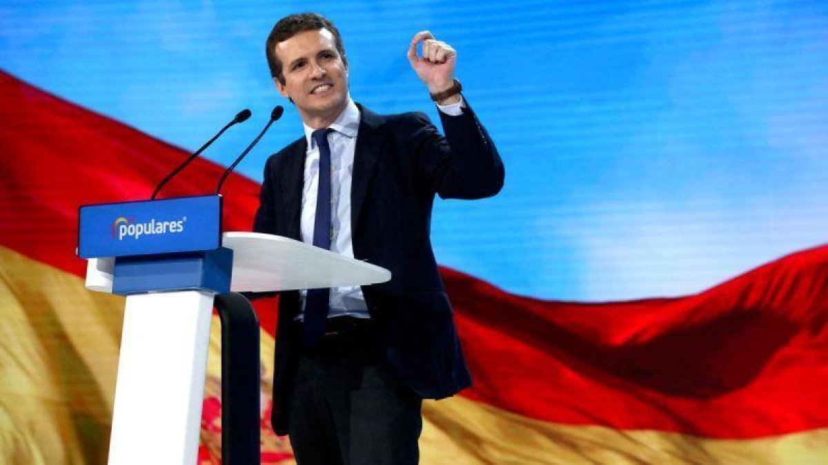 Intervención de Pablo Casado en la clausura de la convención nacional del PP.-DAVID CASTRO